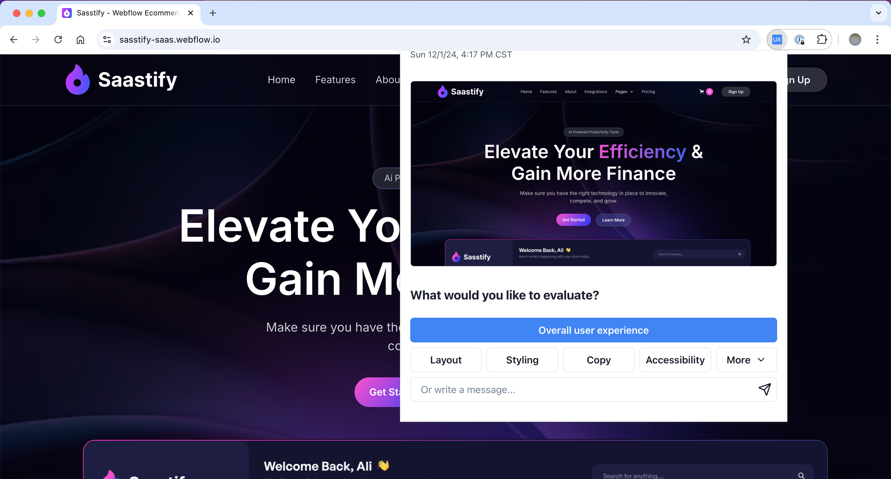 Instant UX reviews with AI | UX Eyer